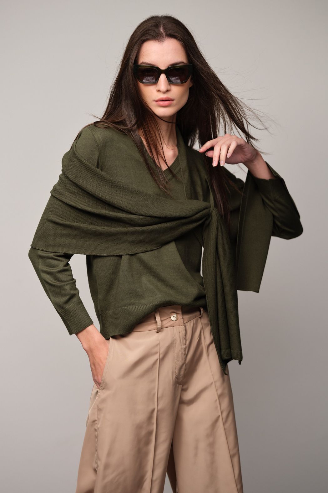 Xale Verde  Militar Danielle