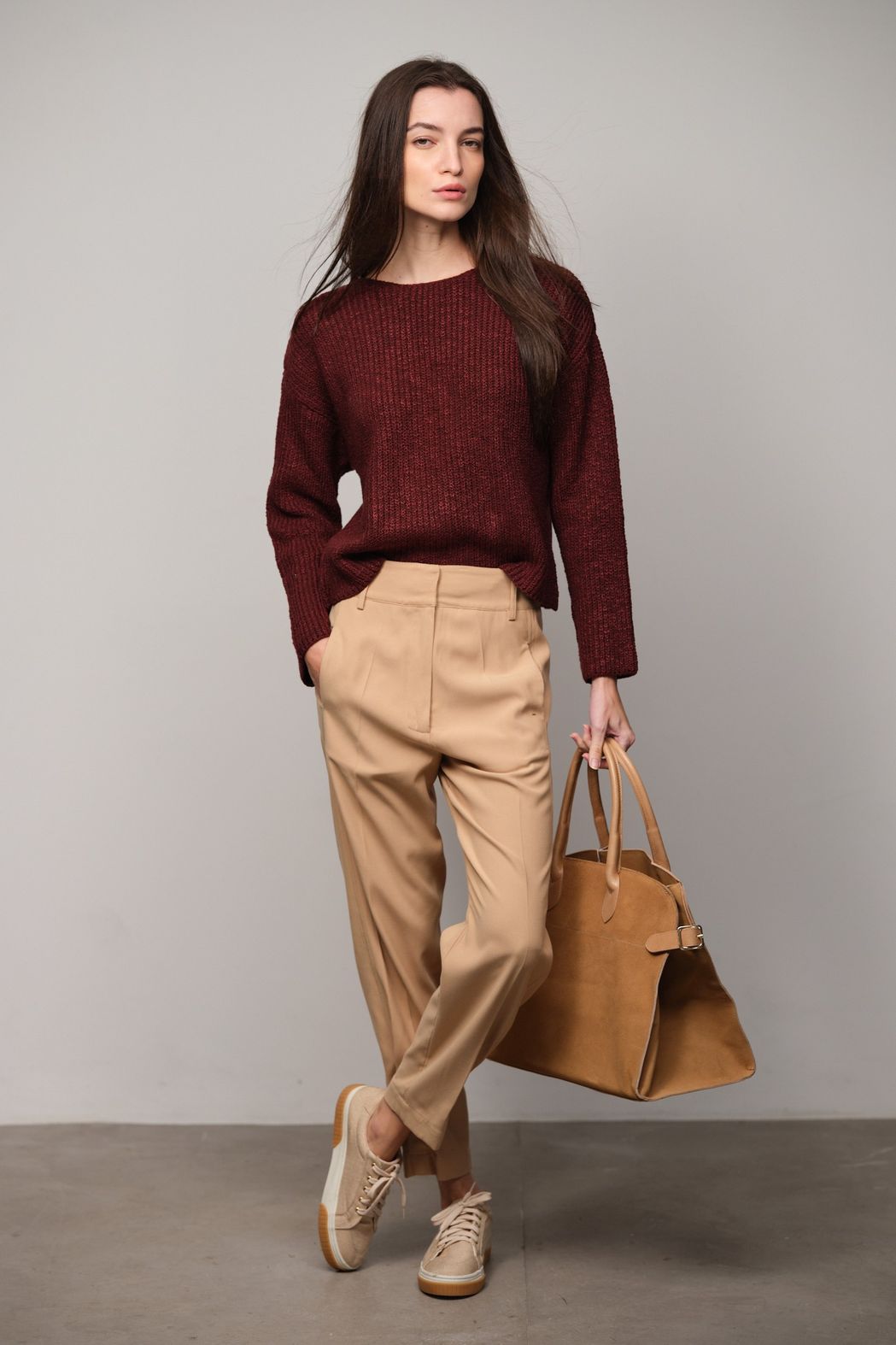 Bolsa Shopper Camurça Bege Milena