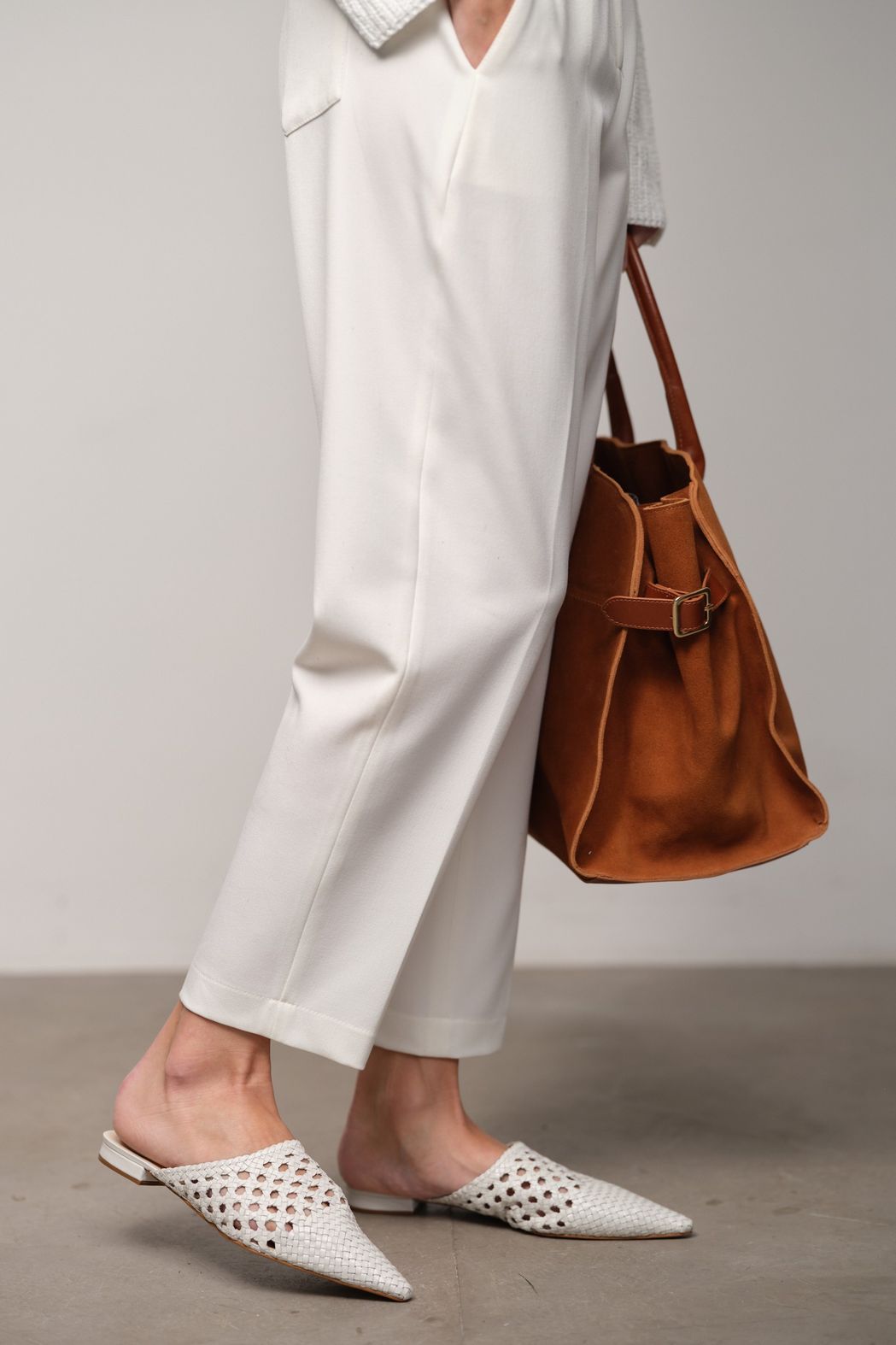 Bolsa Shopper Camurça Camel Milena