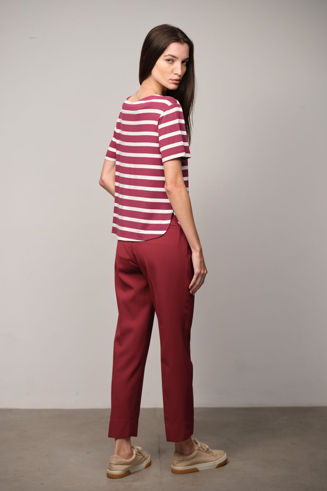 Calça Crepe Patou Marsala Diana