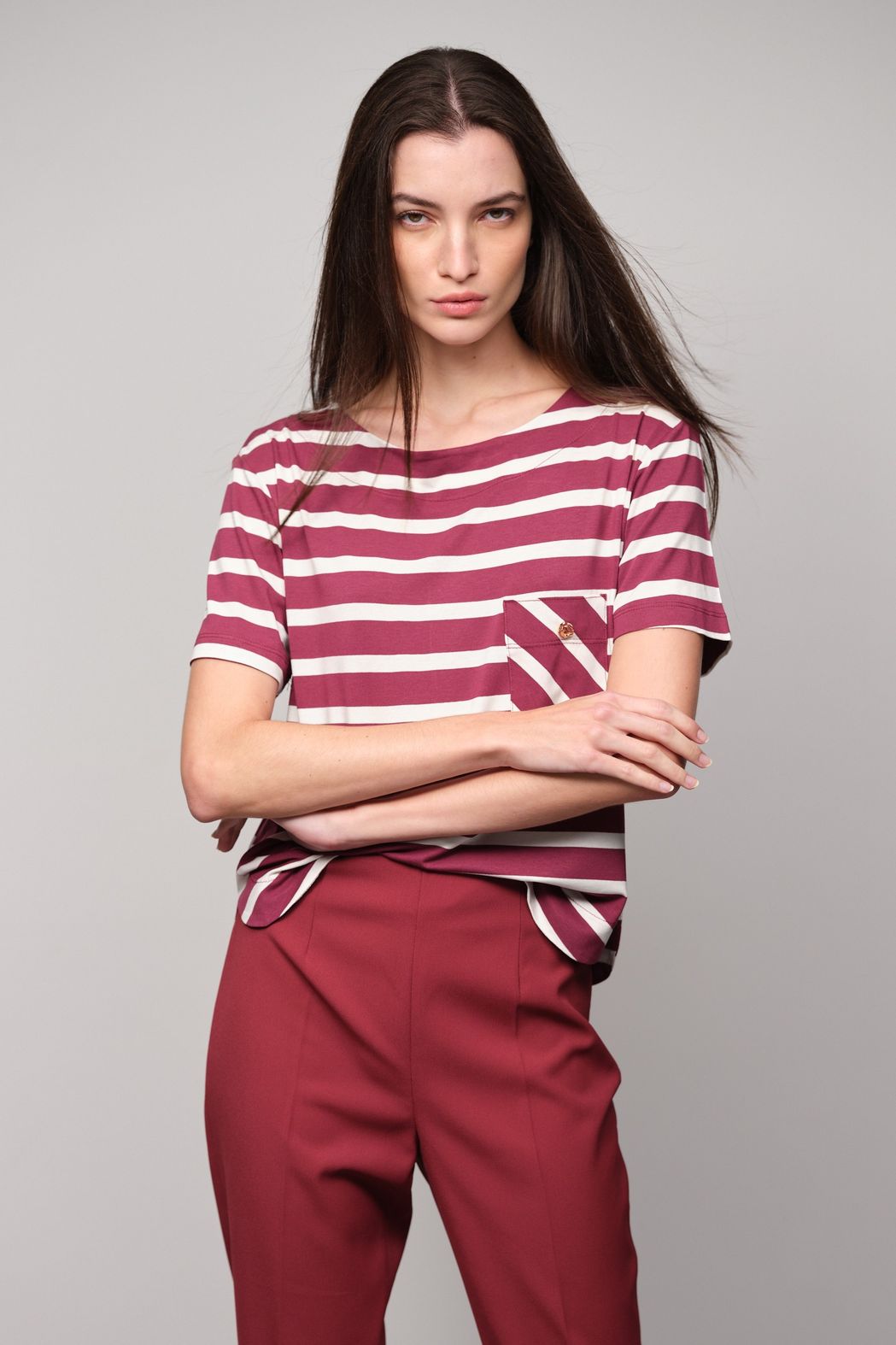 Calça Crepe Patou Marsala Diana