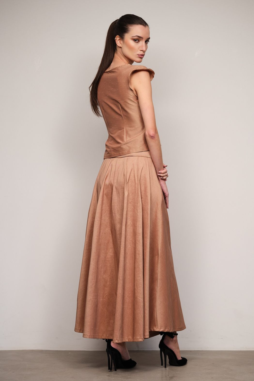 Blusa Tafetá Festa Nude Carol
