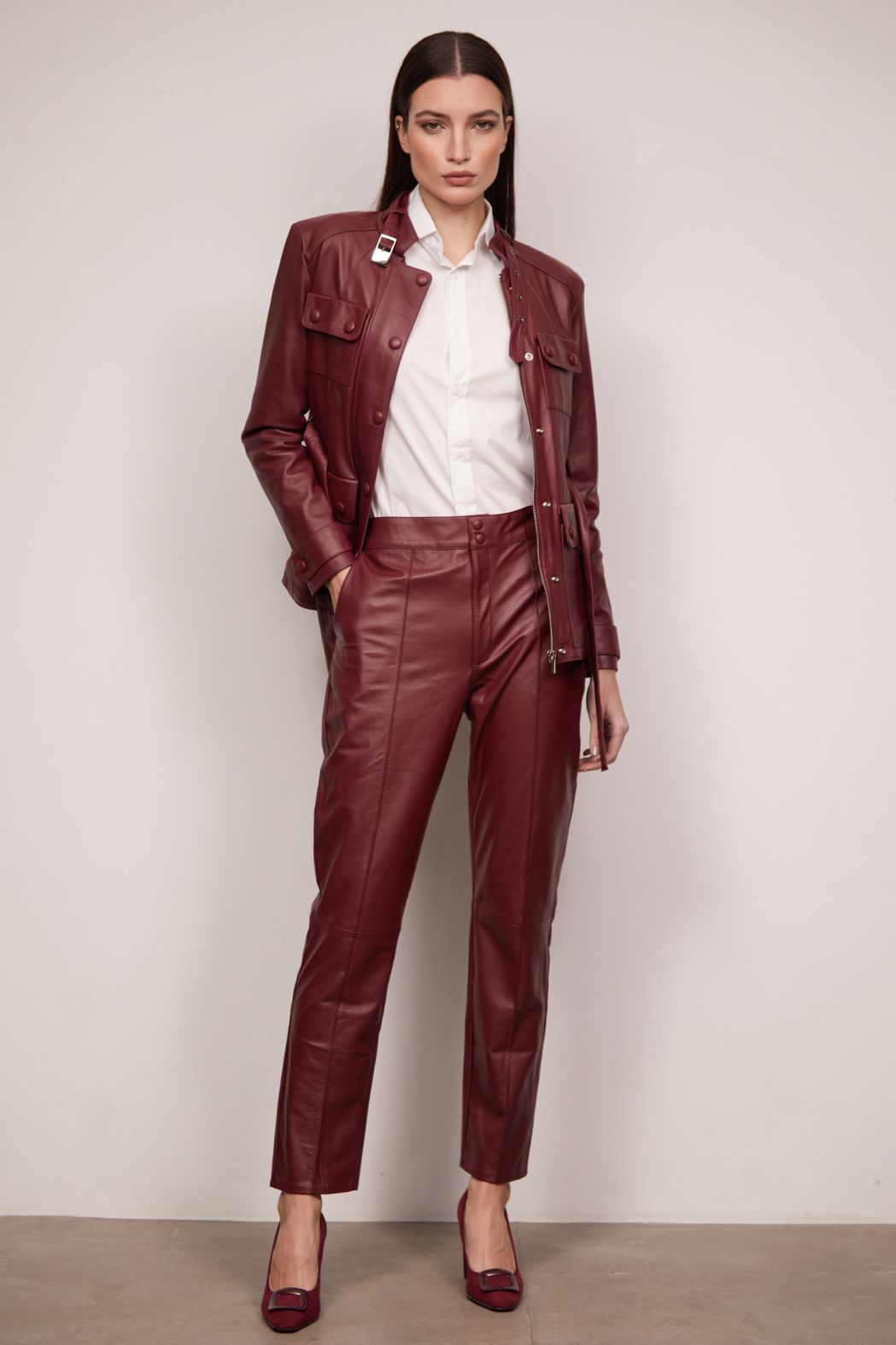 Calça Pelica Bordô Melinda