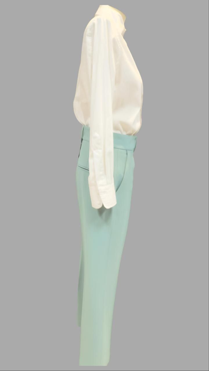 Calça Crepe Patou Celadon Olivia