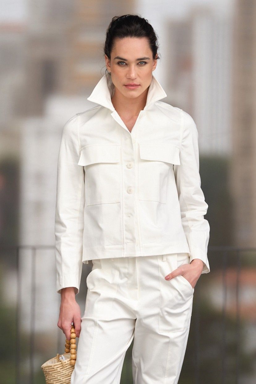 Jaqueta Sarja Off White Malu