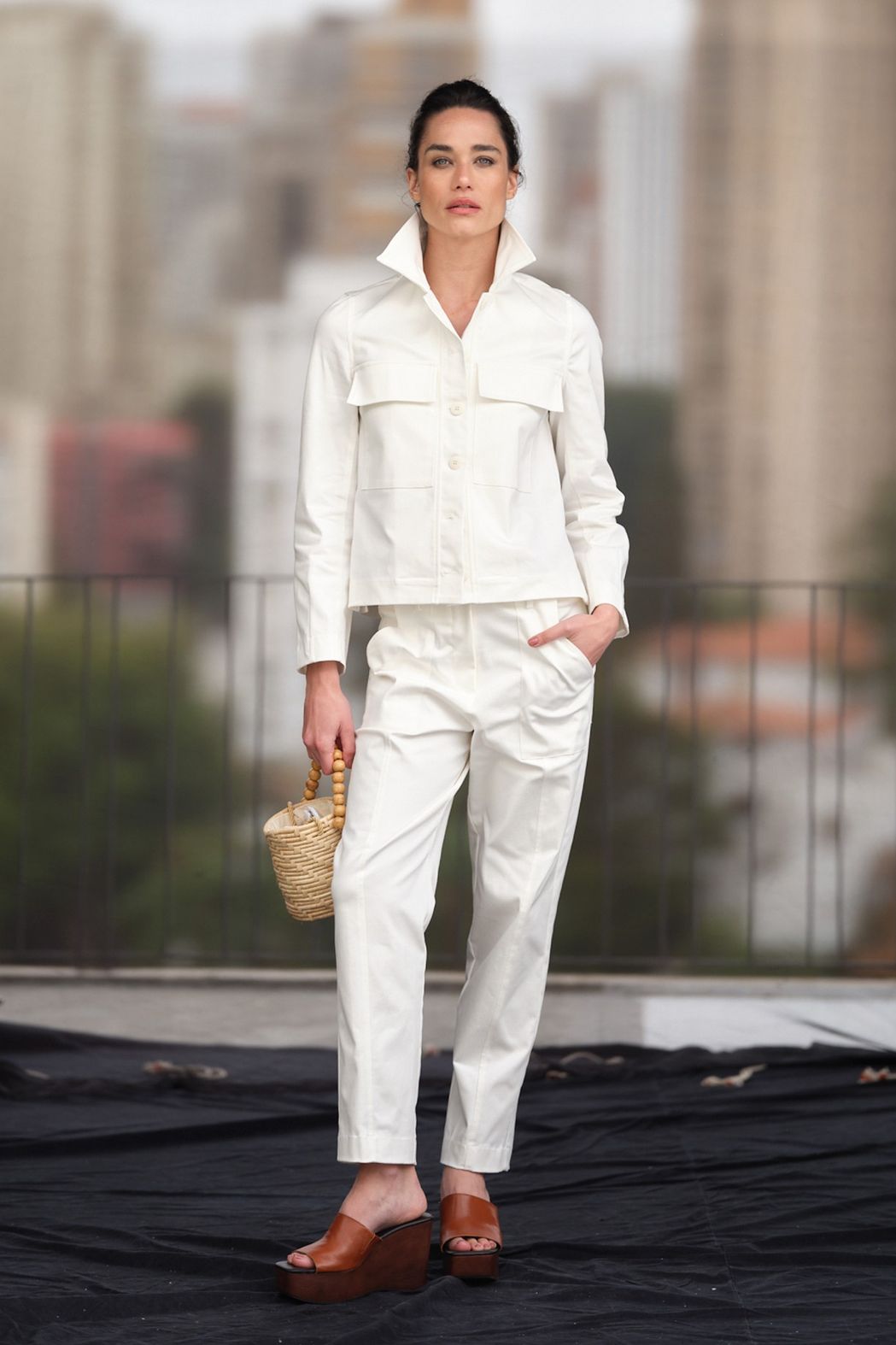 Calça Sarja Off White Malu