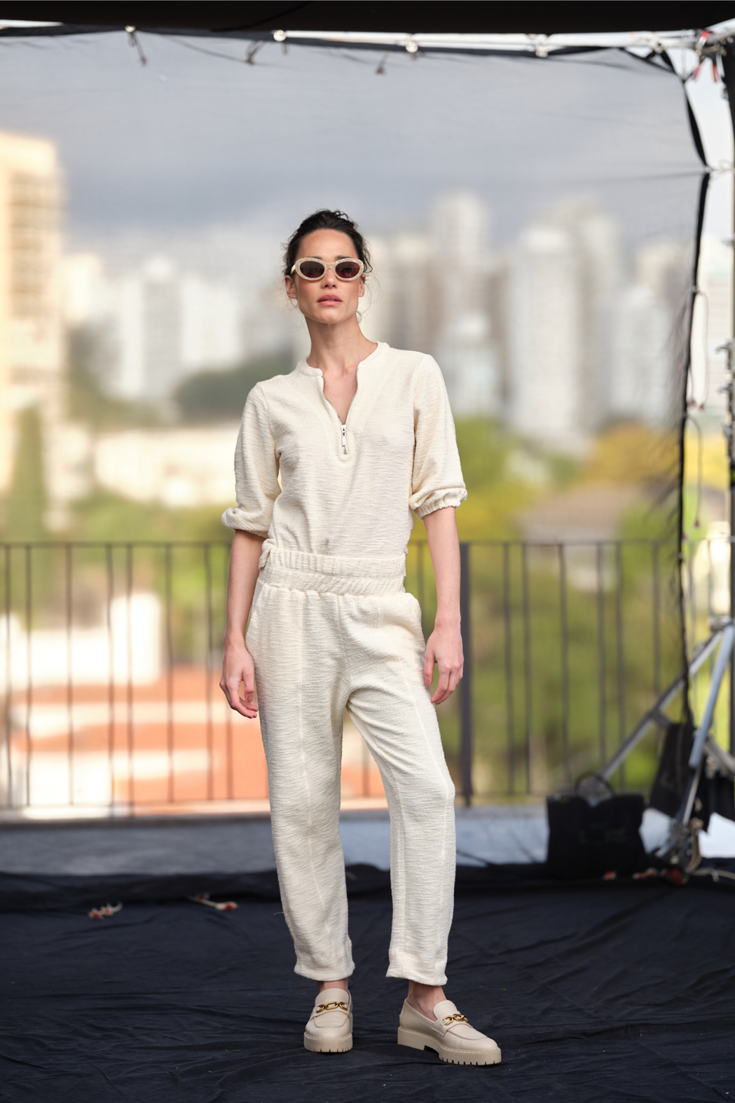 Calça em Malha Boucle Julia