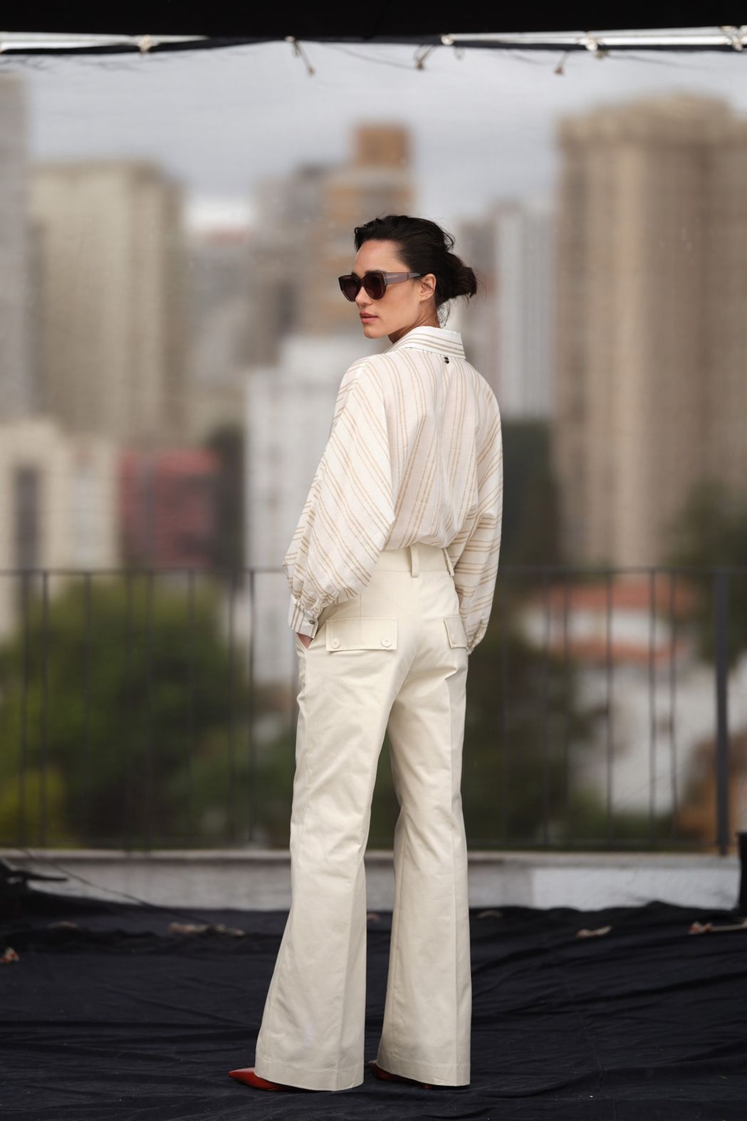 Calça Pantalona Algodão Alicia