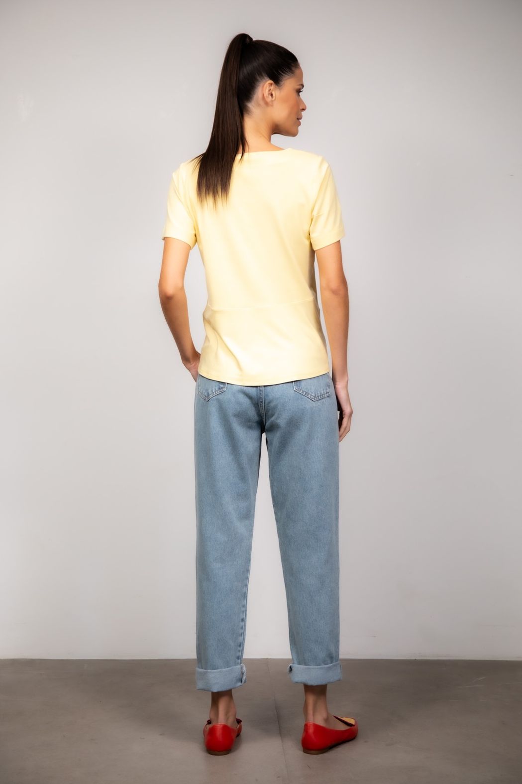 Blusa Malha Amarelo Suzi