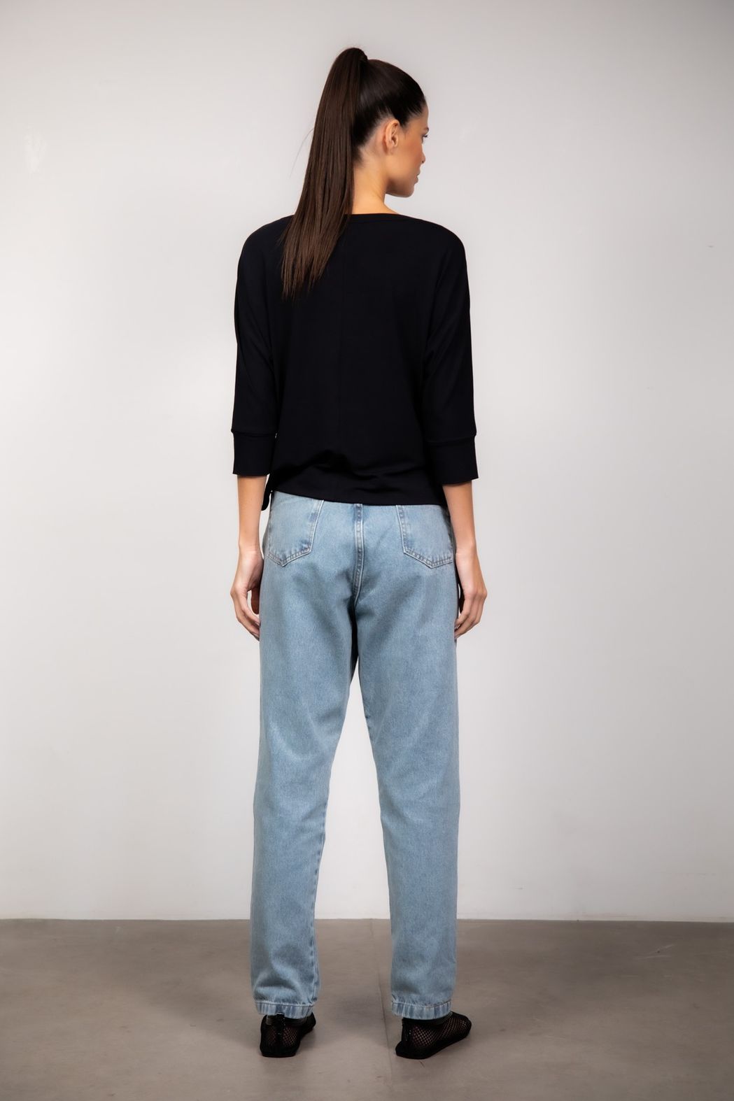Blusa  Malha Preto Flavia