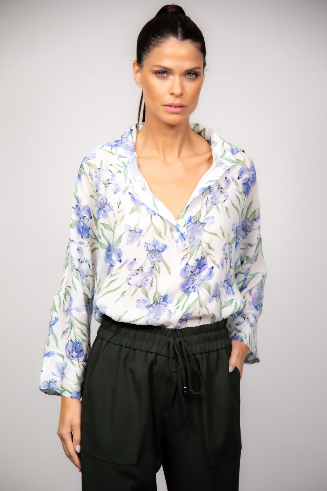 Blusa Crepe Georgette Estampado Atena
