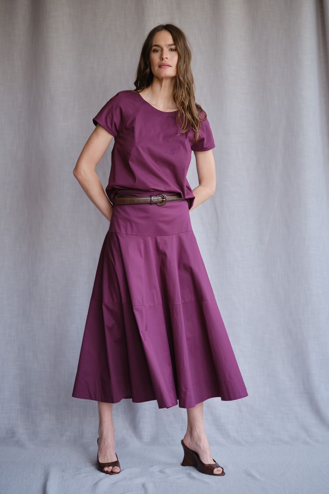 Blusa em Tricoline Figo Violeta CB