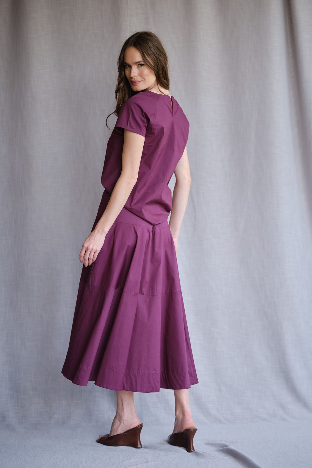 Blusa em Tricoline Figo Violeta CB
