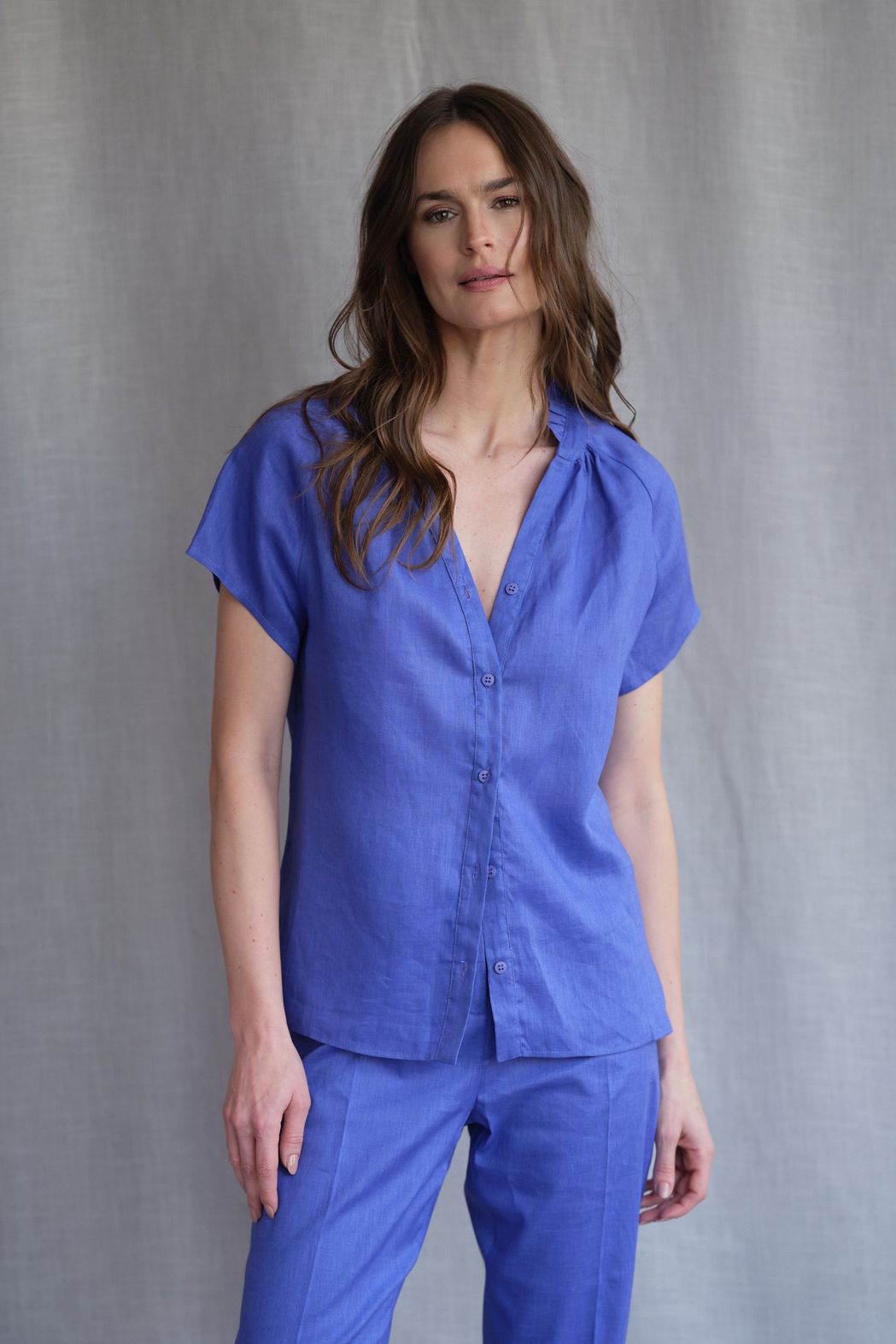 Blusa Linho Violeta Sofia CB