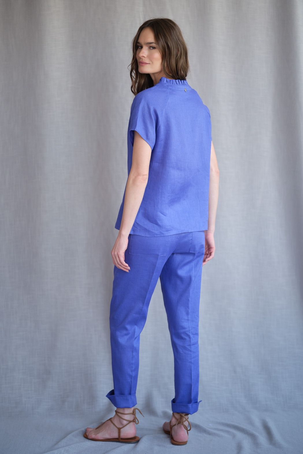 Blusa Linho Violeta Sofia CB