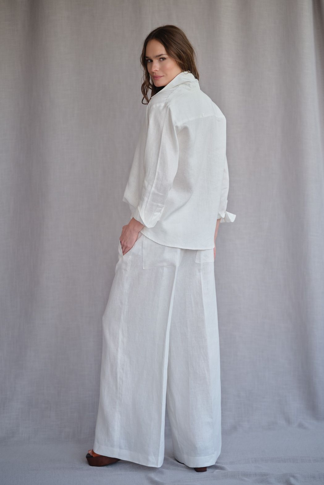 Camisa Linho Off White Vanessa CB