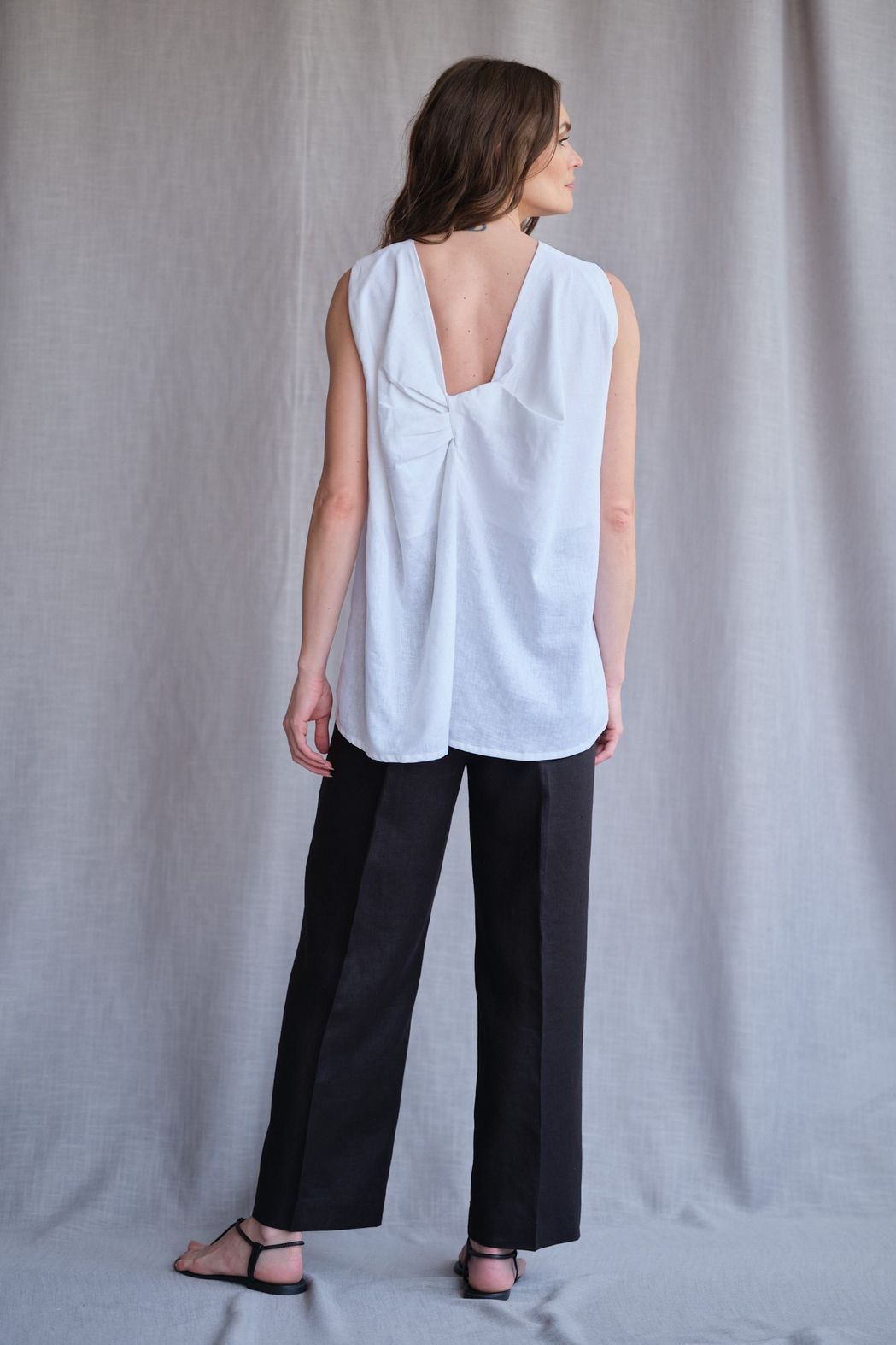 Blusa em Linho Branco Verena CB