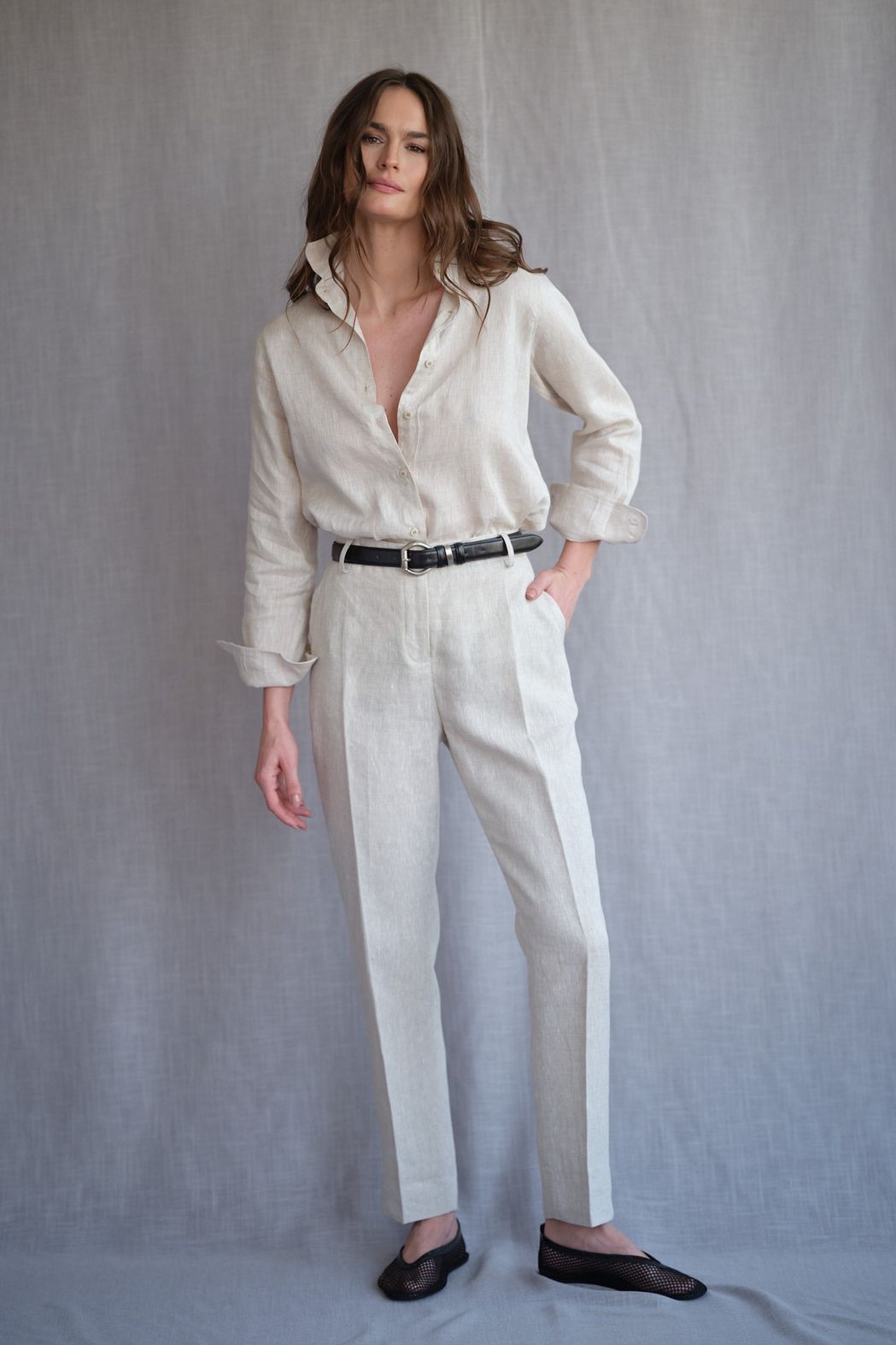 Camisa Linho Natural Valentina CB