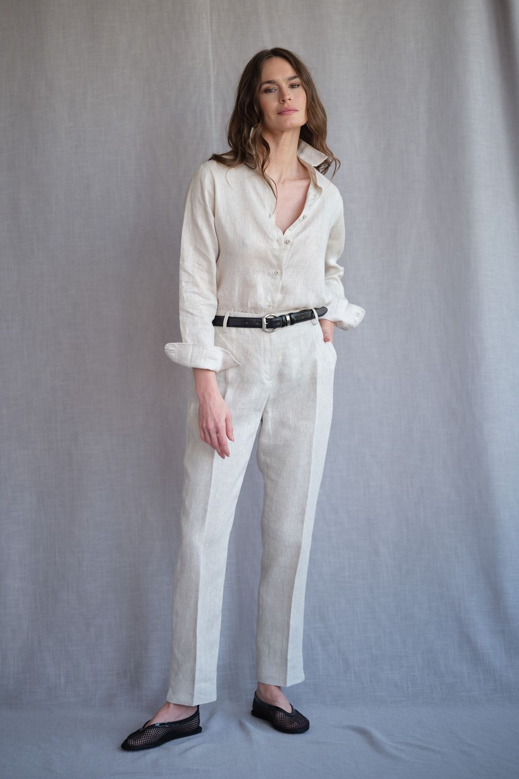 Camisa Linho Natural Valentina CB