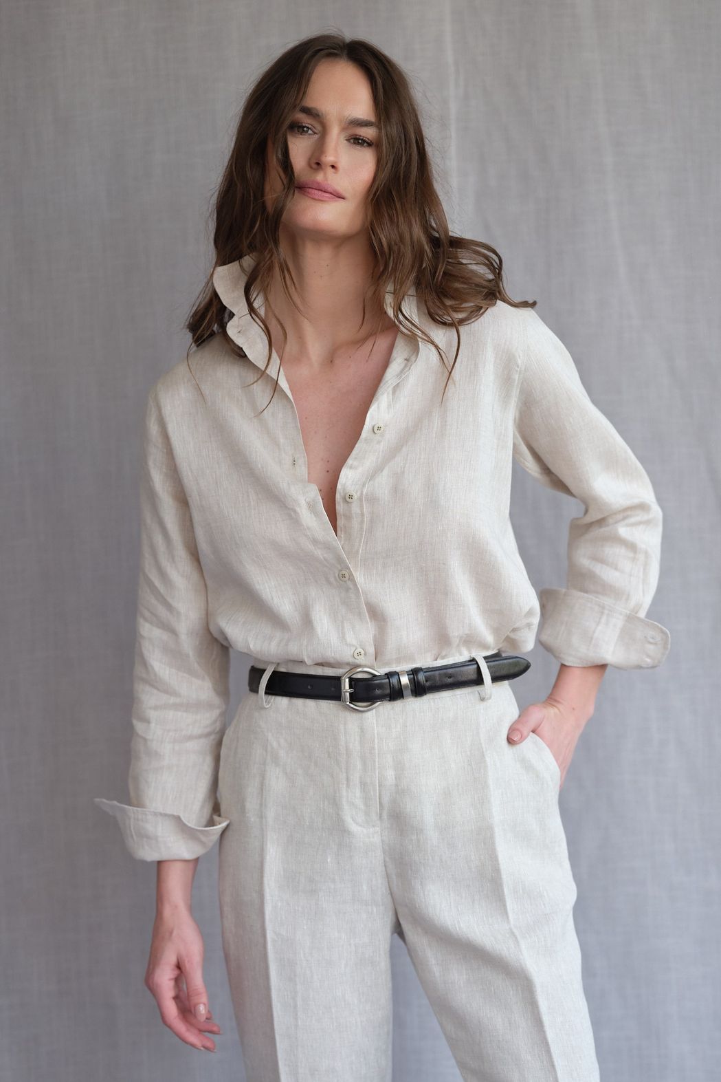 Camisa Linho Natural Valentina CB
