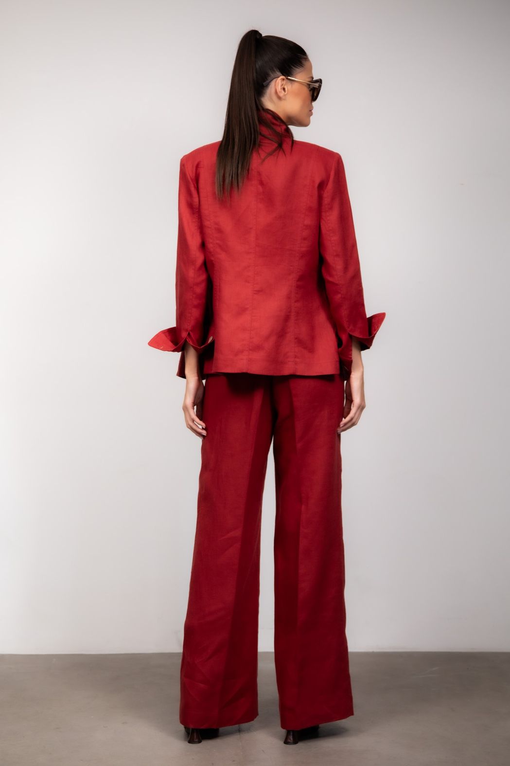 Blazer Linho Vermelho Bruna