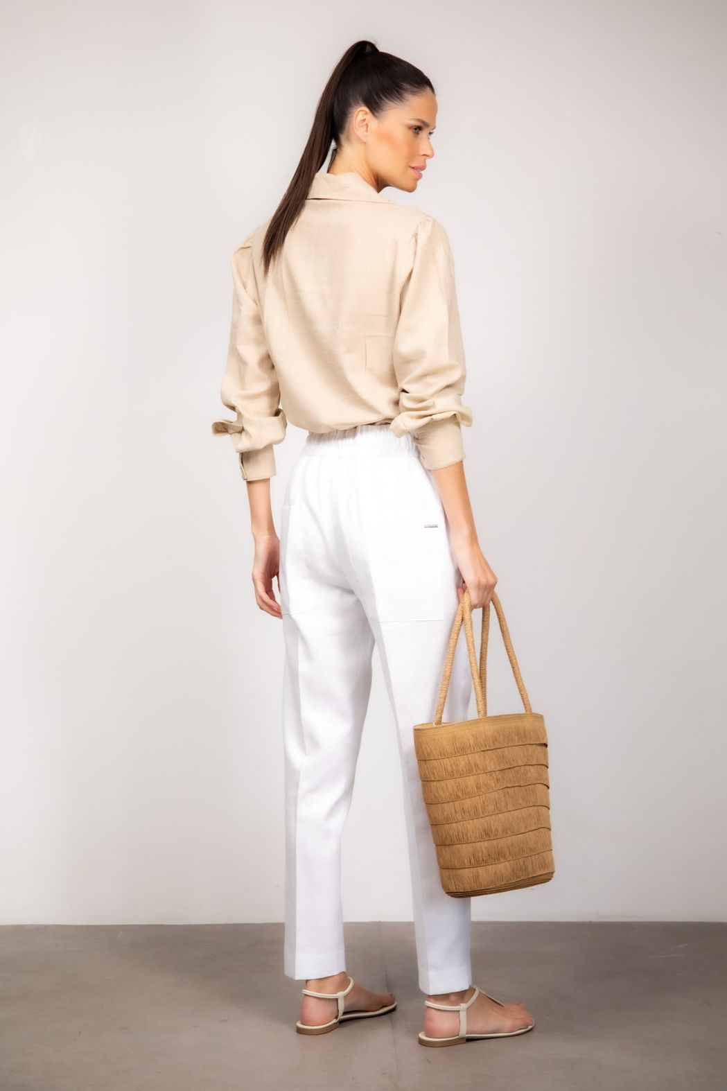 Camisa Linho Natural Zoe