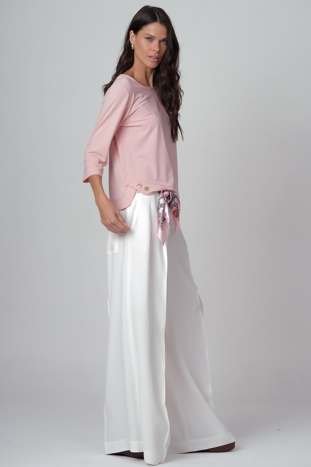 Blusa em Malha Rosa Odete