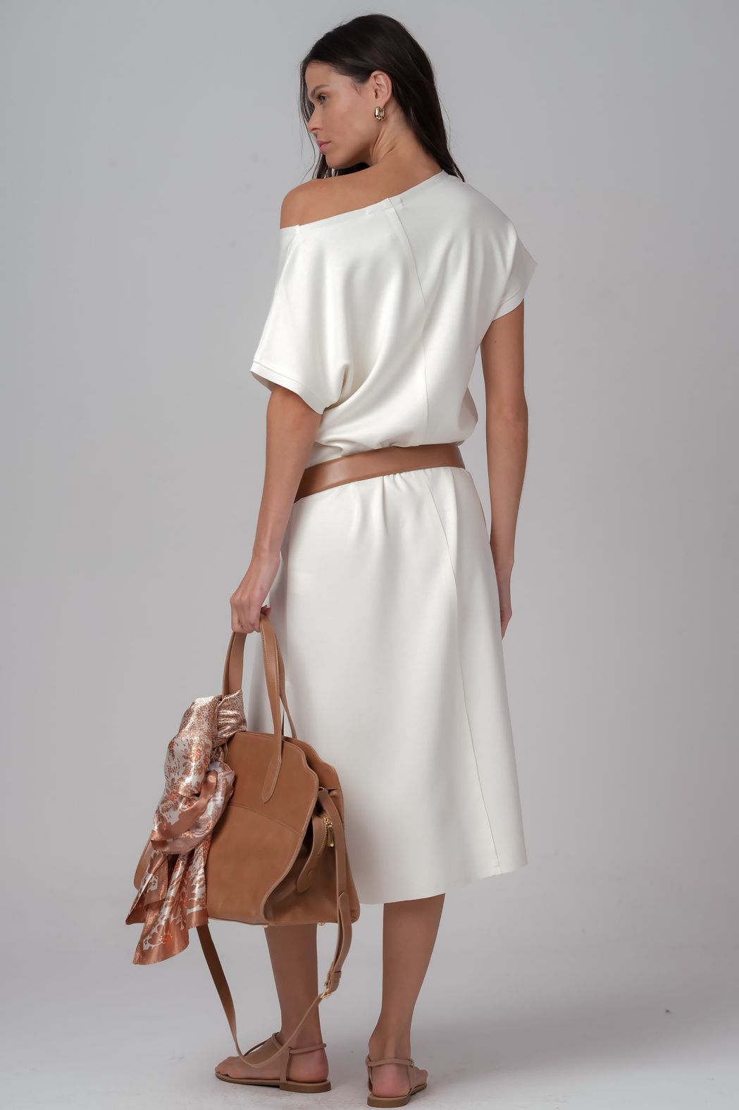 Vestido Malha Off White Camila