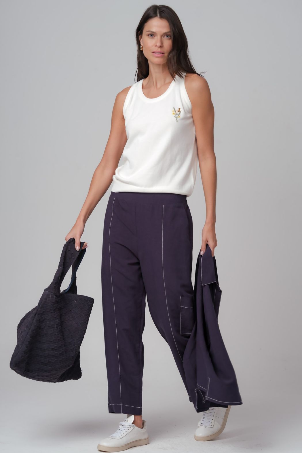 Conjunto Linho Marinho Laura