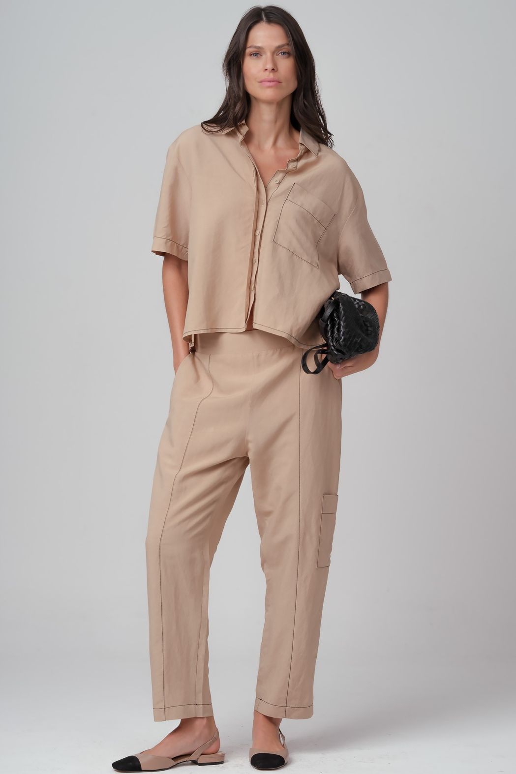Conjunto em Linho Bege Laura