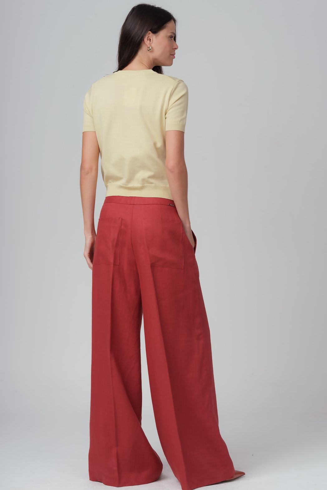 Blusa Trico Bordado Amarelo Patricia