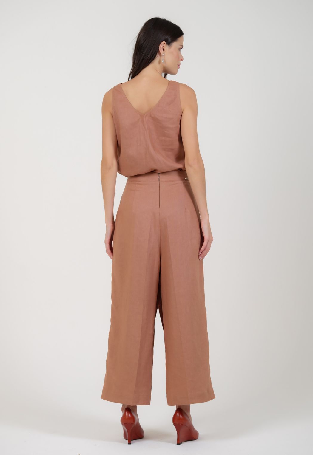 Calça Linho Camel Tiffany