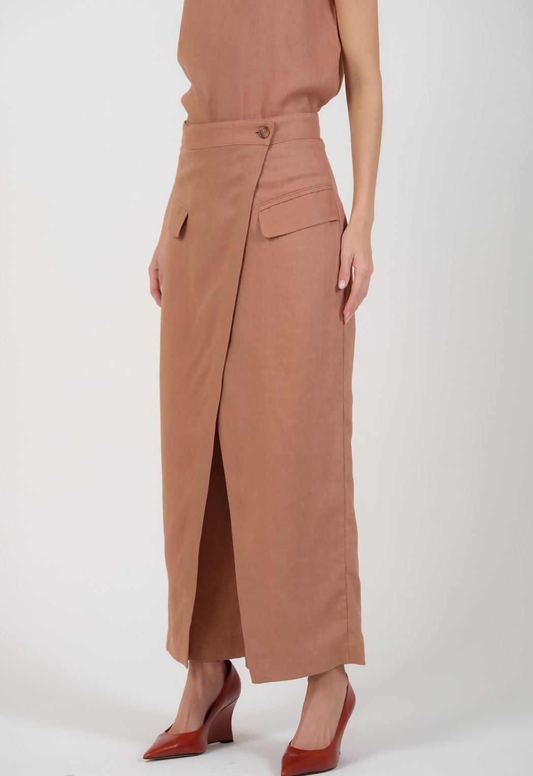 Calça Linho Camel Tiffany