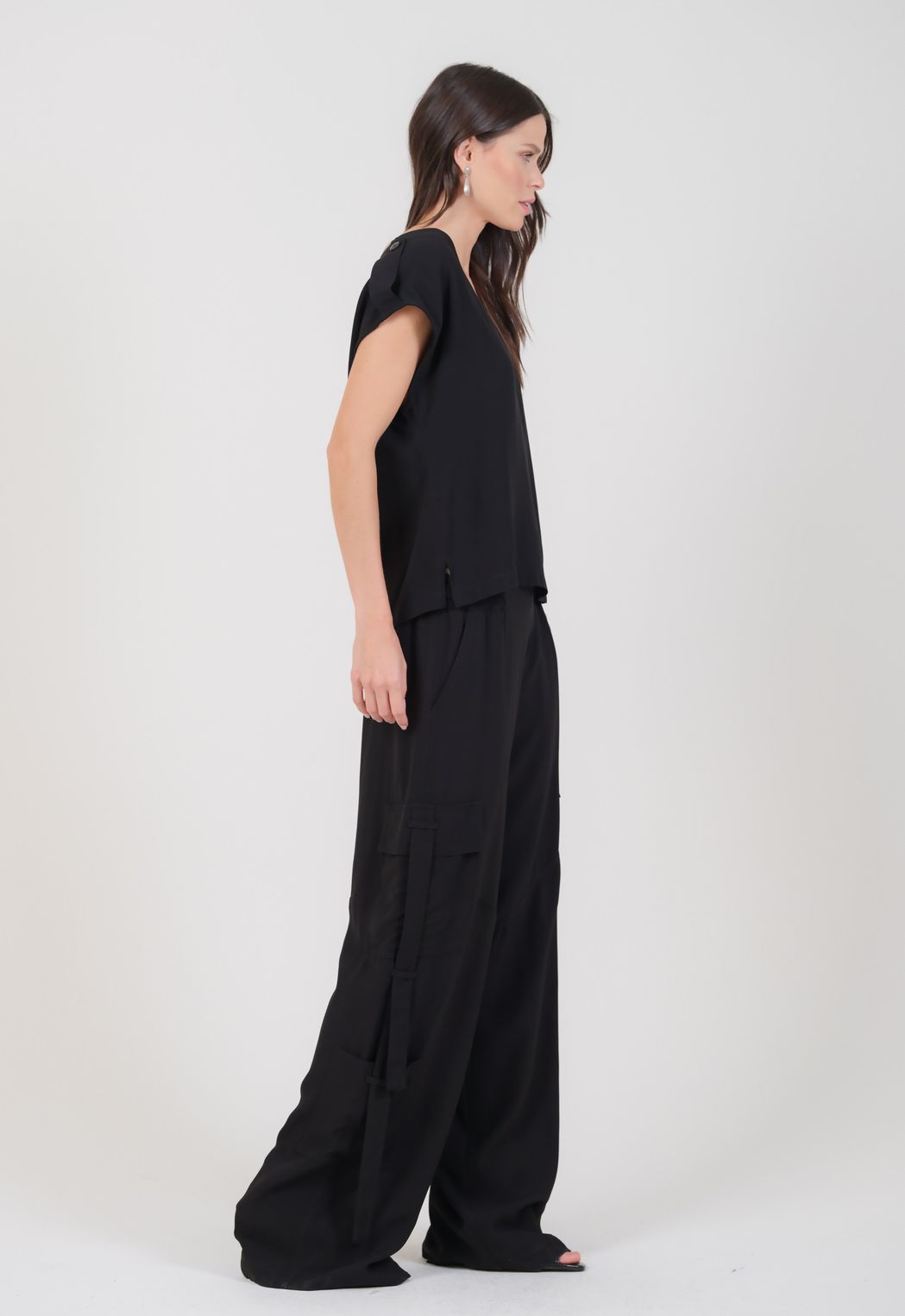 Blusa Crepe Preto Isadora