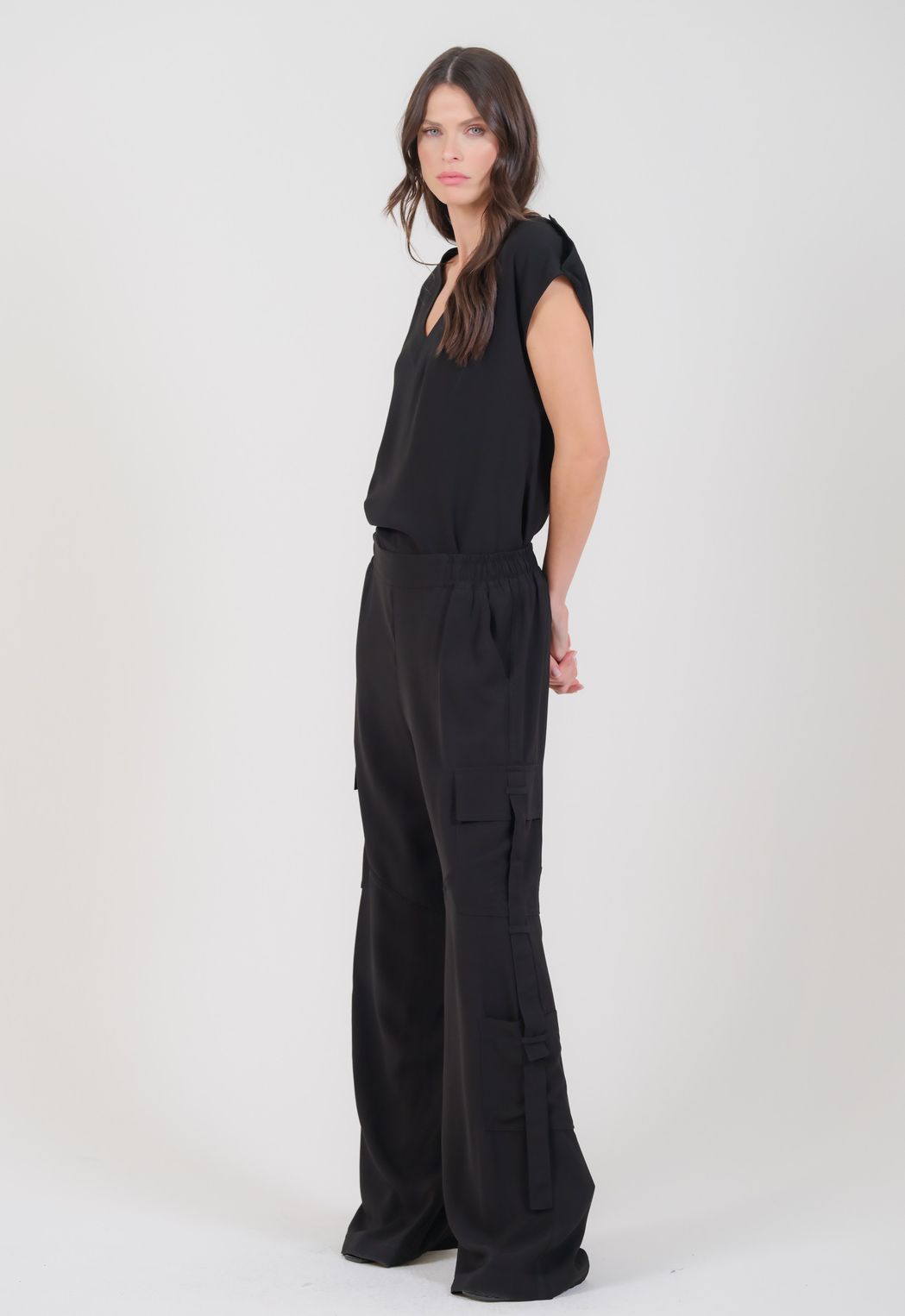 Blusa Crepe Preto Isadora