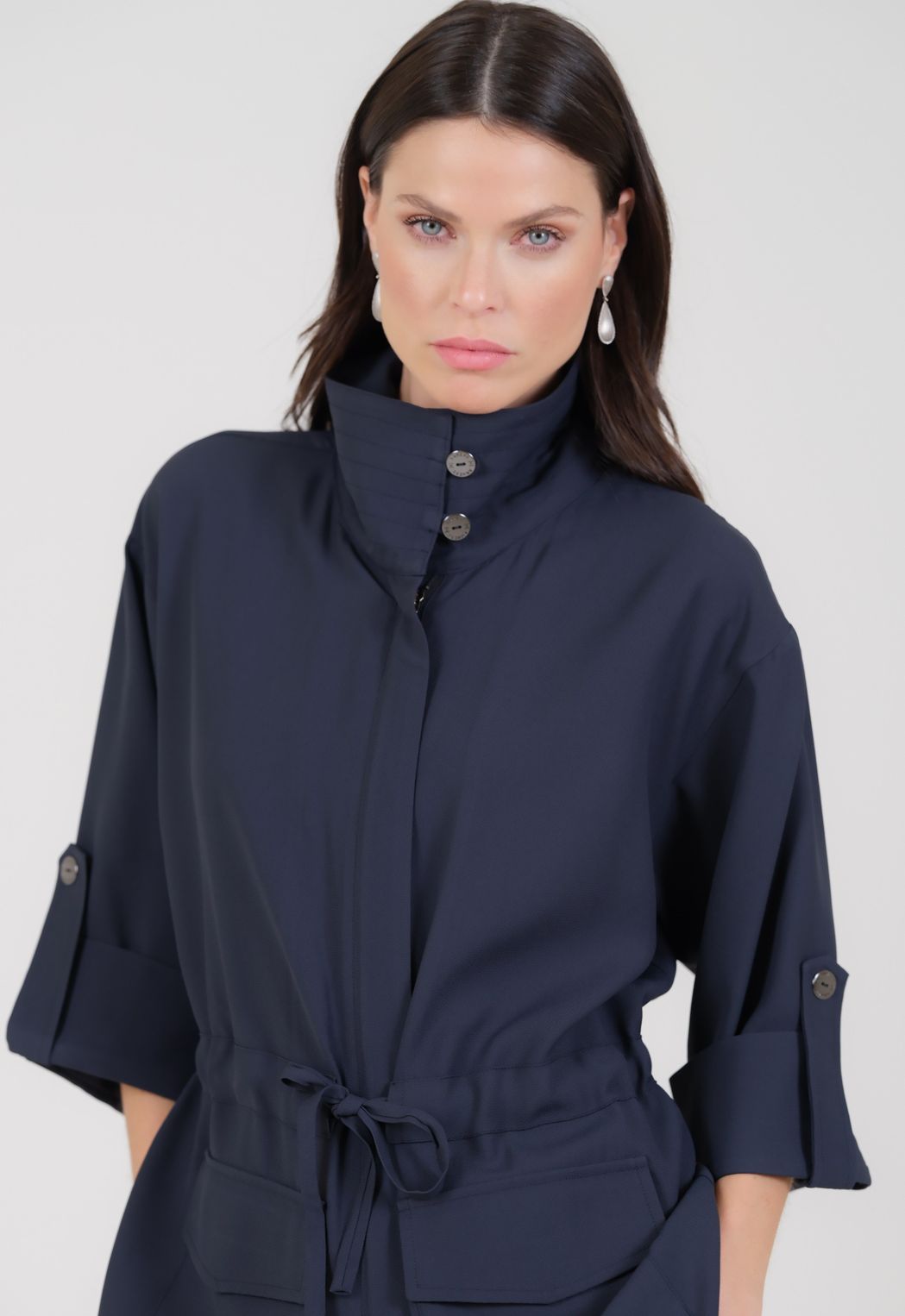 Parka Crepe Patou Marinho Elisabeth
