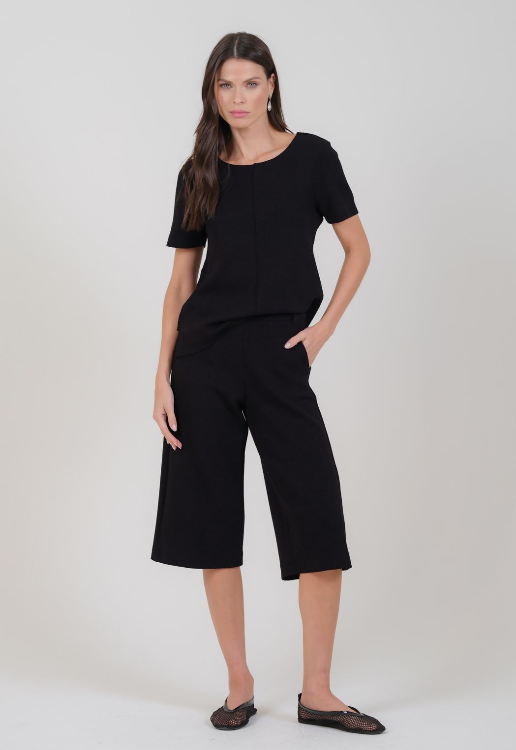 Camiseta Boucle Preto Marisa
