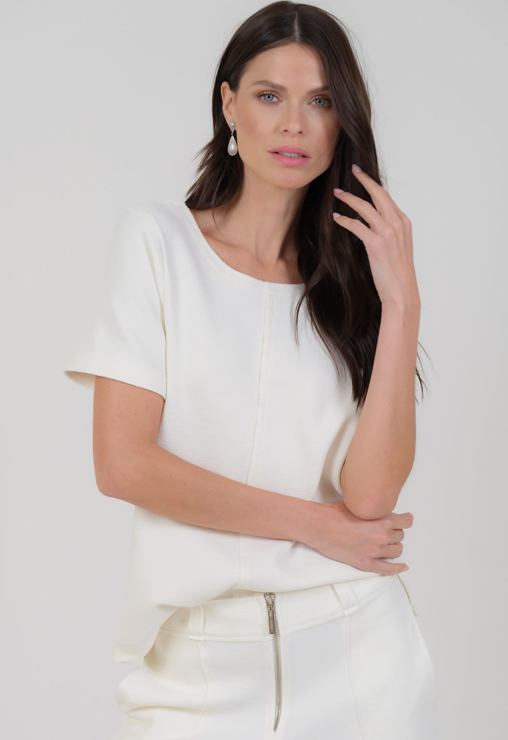 Camiseta Boucle Off White Marisa