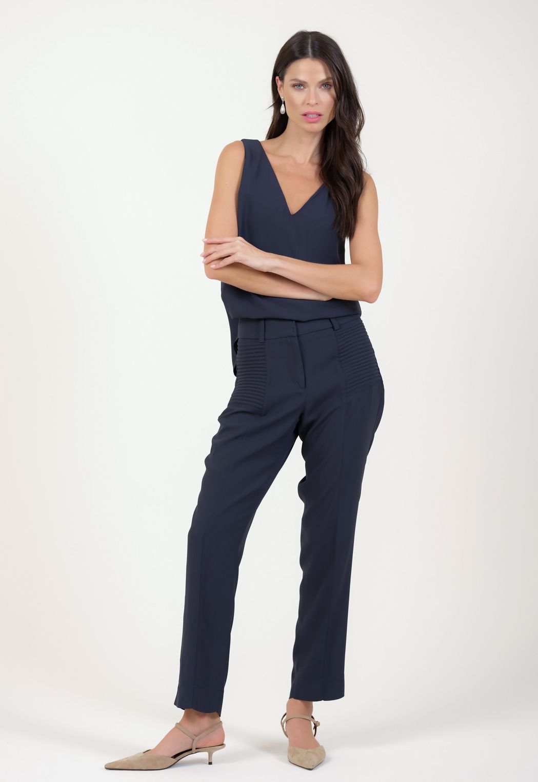 Regata Crepe Patou Marinho Elisabeth