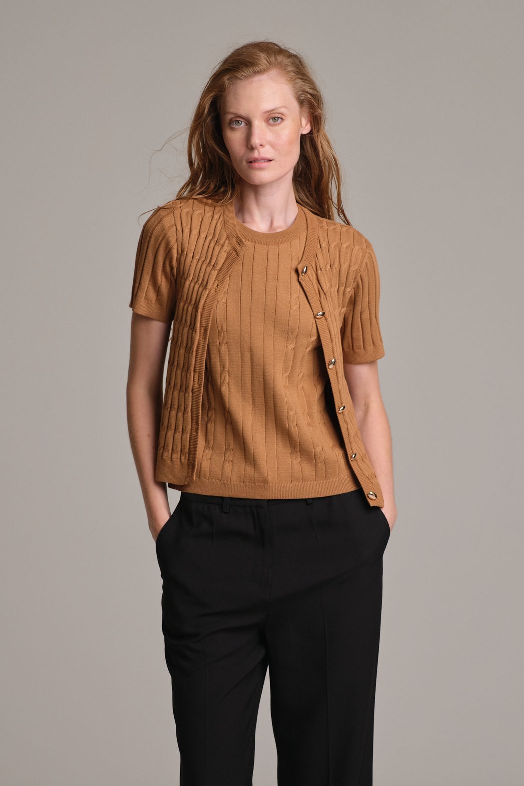 Twin Set Trico Camel Roberta