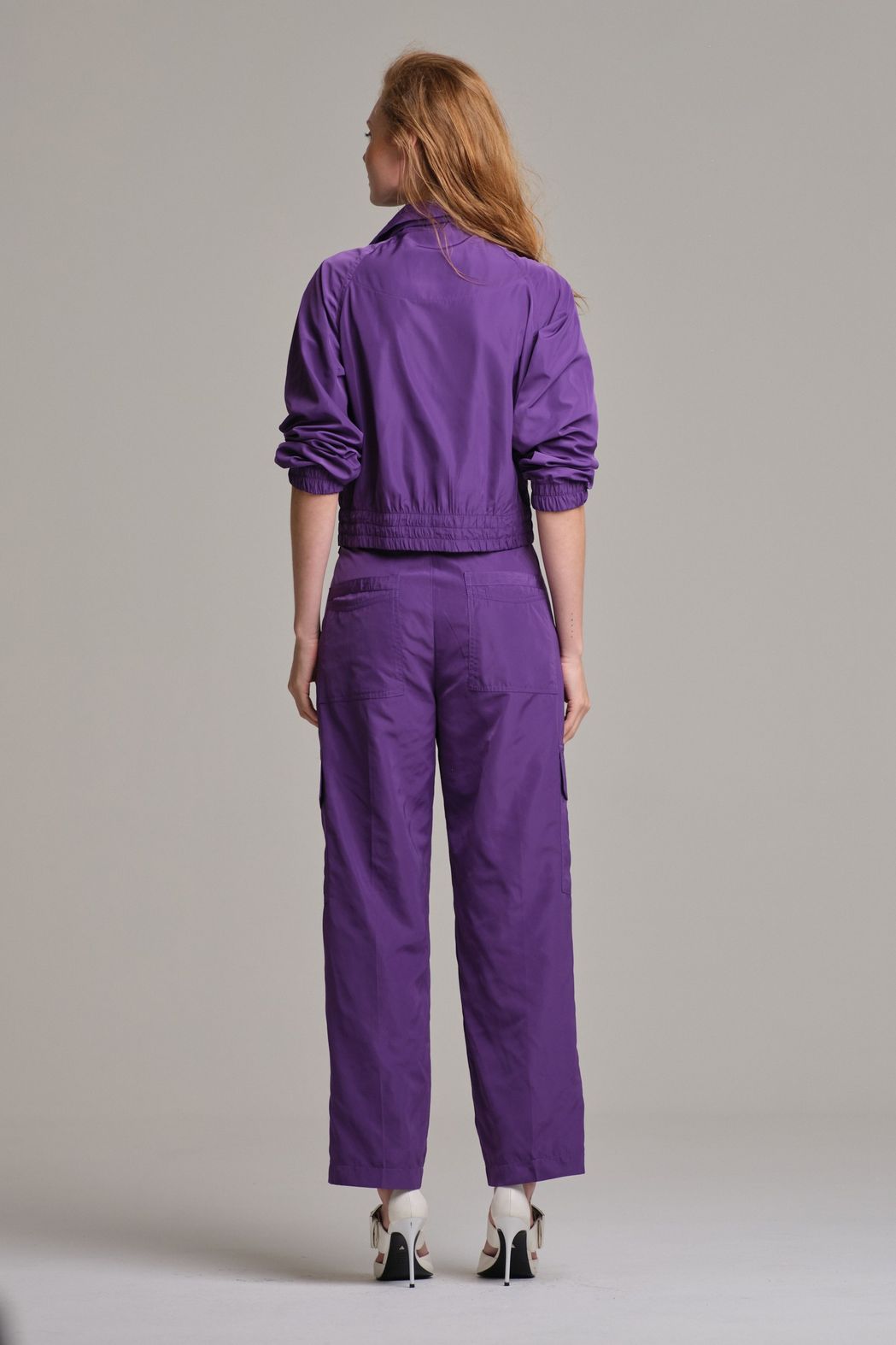 Calça Tecido Tecnológico Roxo Renata