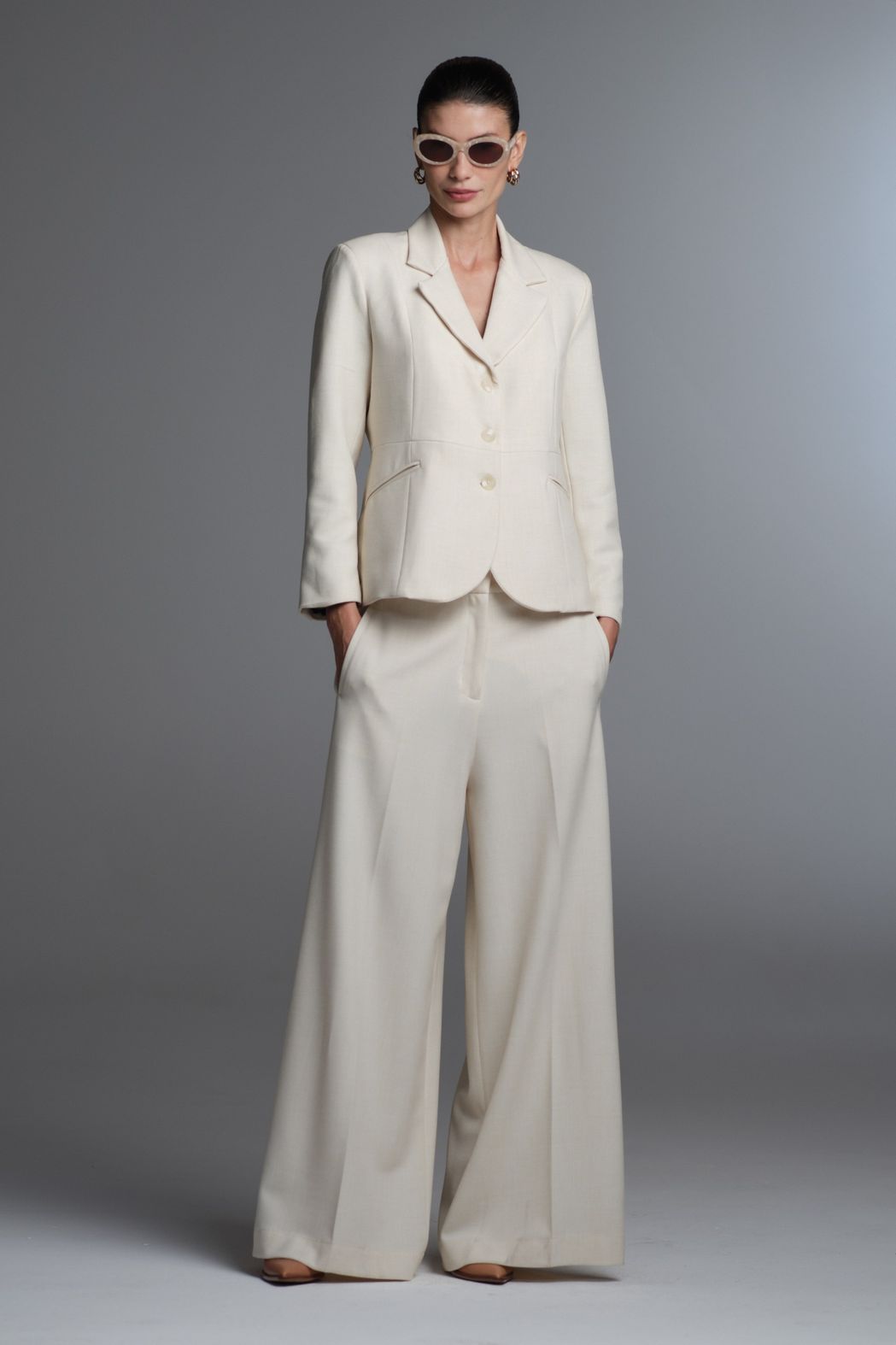 Blazer Alfaiataria Marfim Nina CB