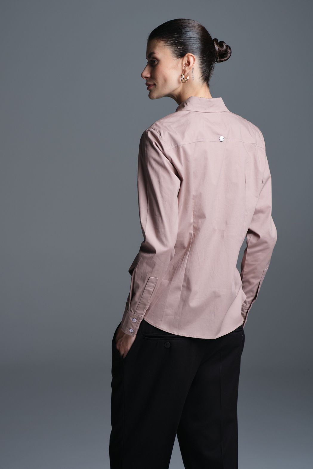 Camisa Tricoline Rose Isabel CB