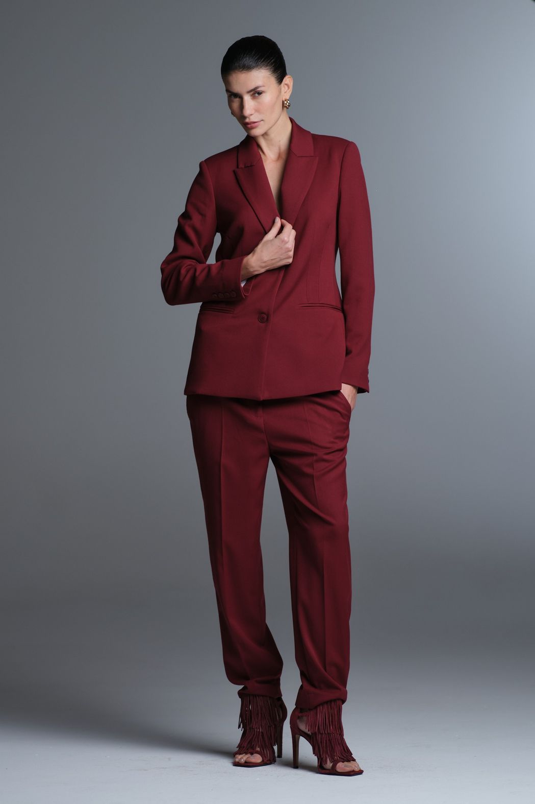 Calça Gabardine Vinho Tassia CB