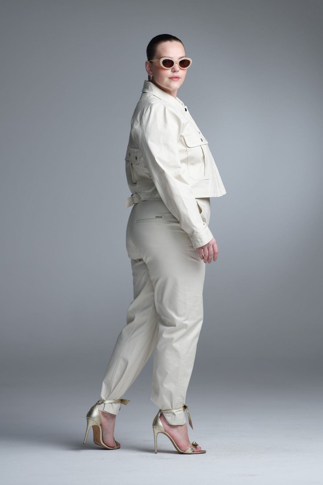 Calça Algodão Marfim Giovana