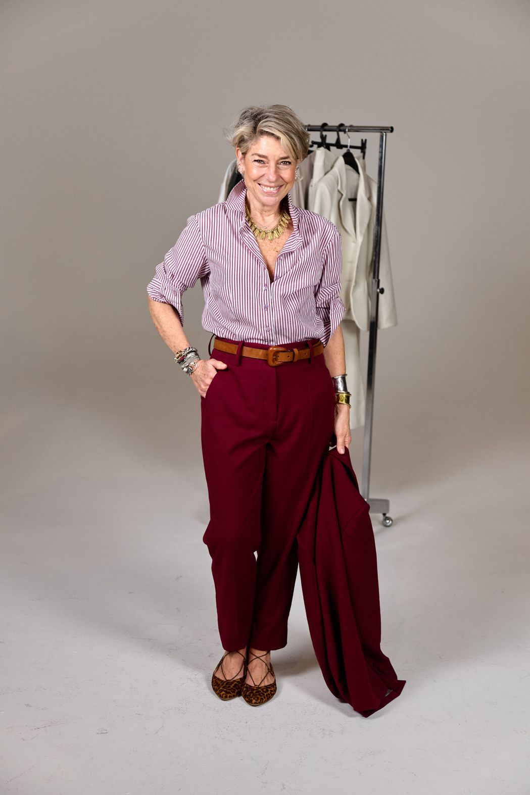 Calça Gabardine Vinho Tassia CB