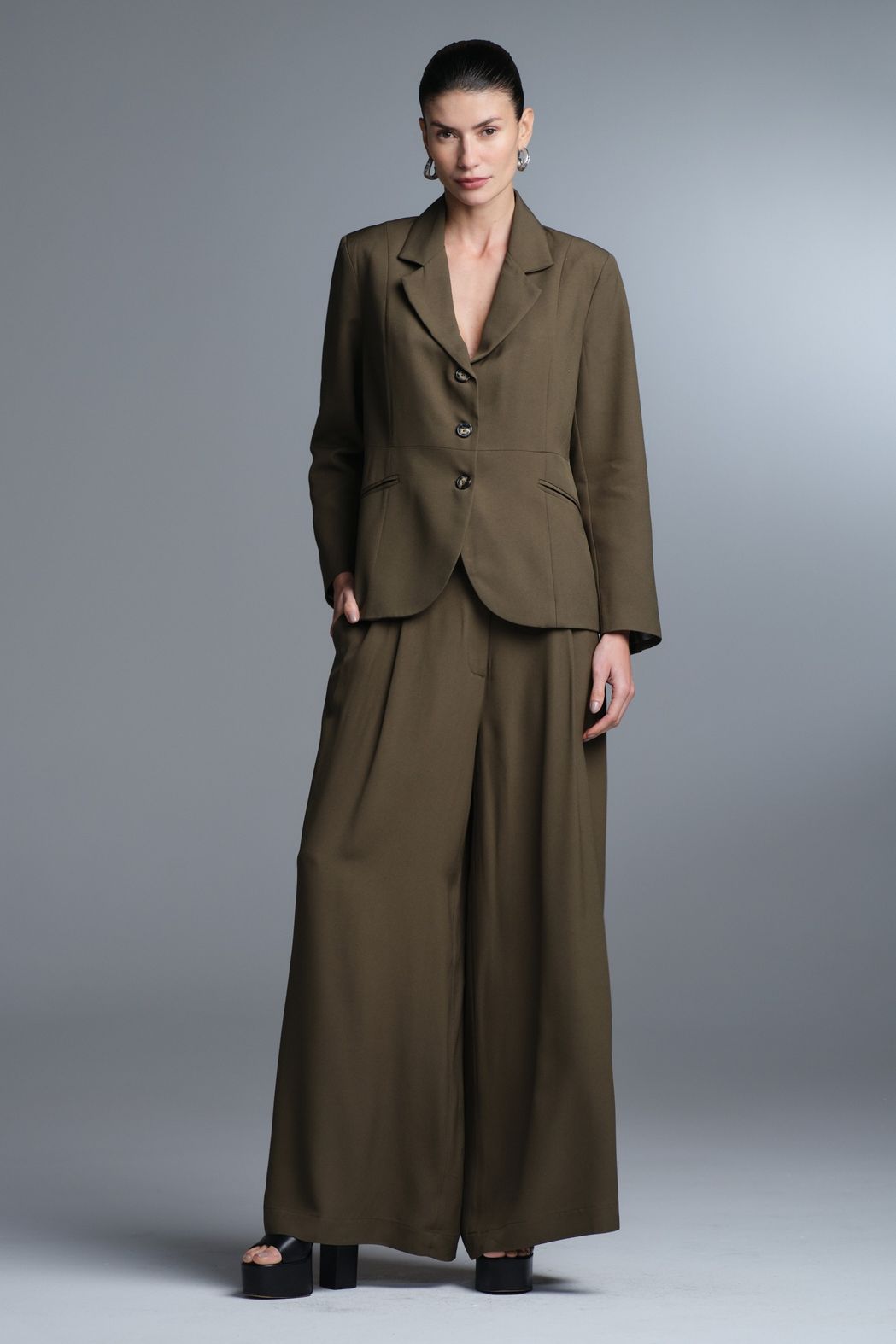 Blazer Crepe Militar Otavia