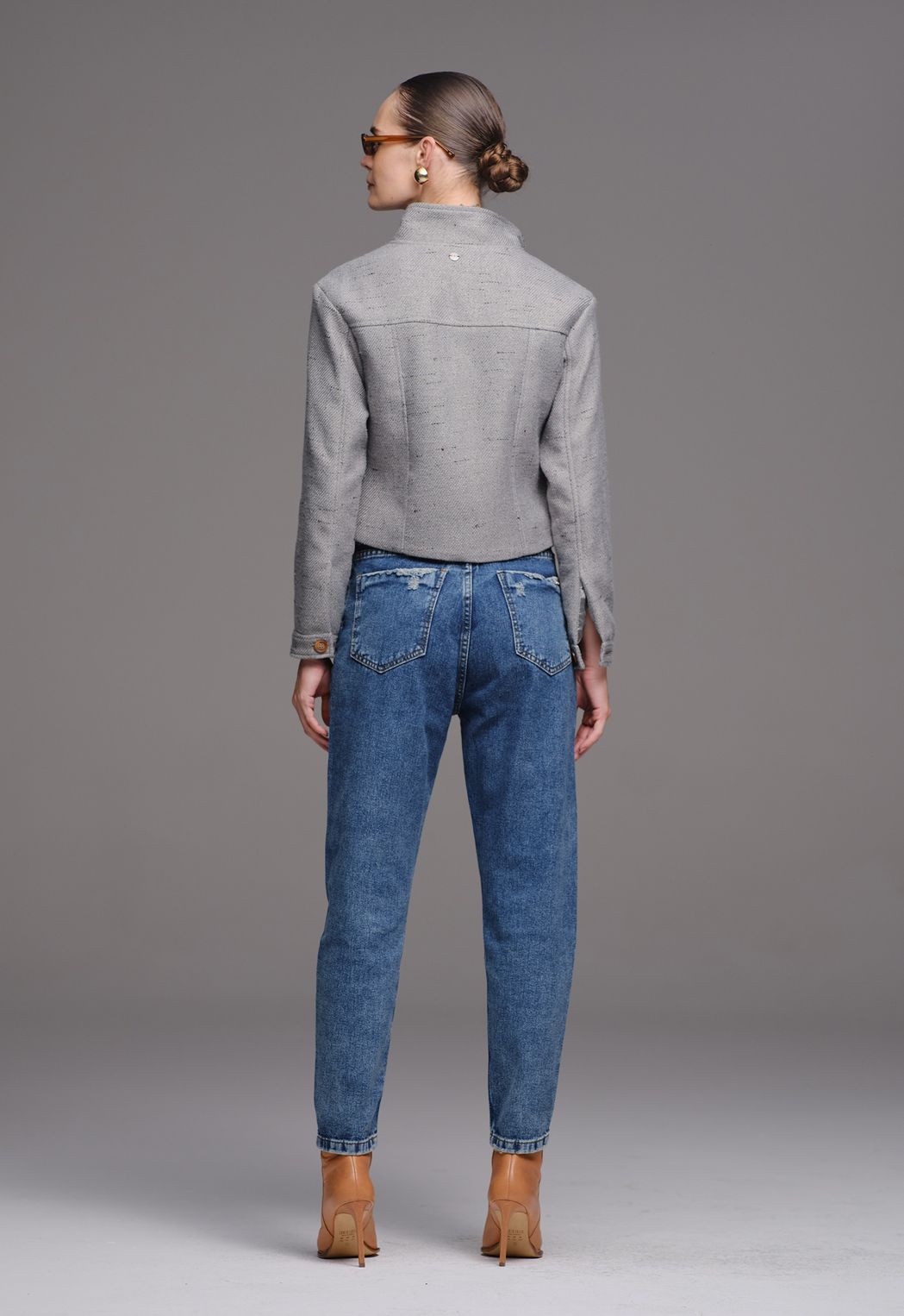 Calça Mom Jeans Escuro Mirela 
