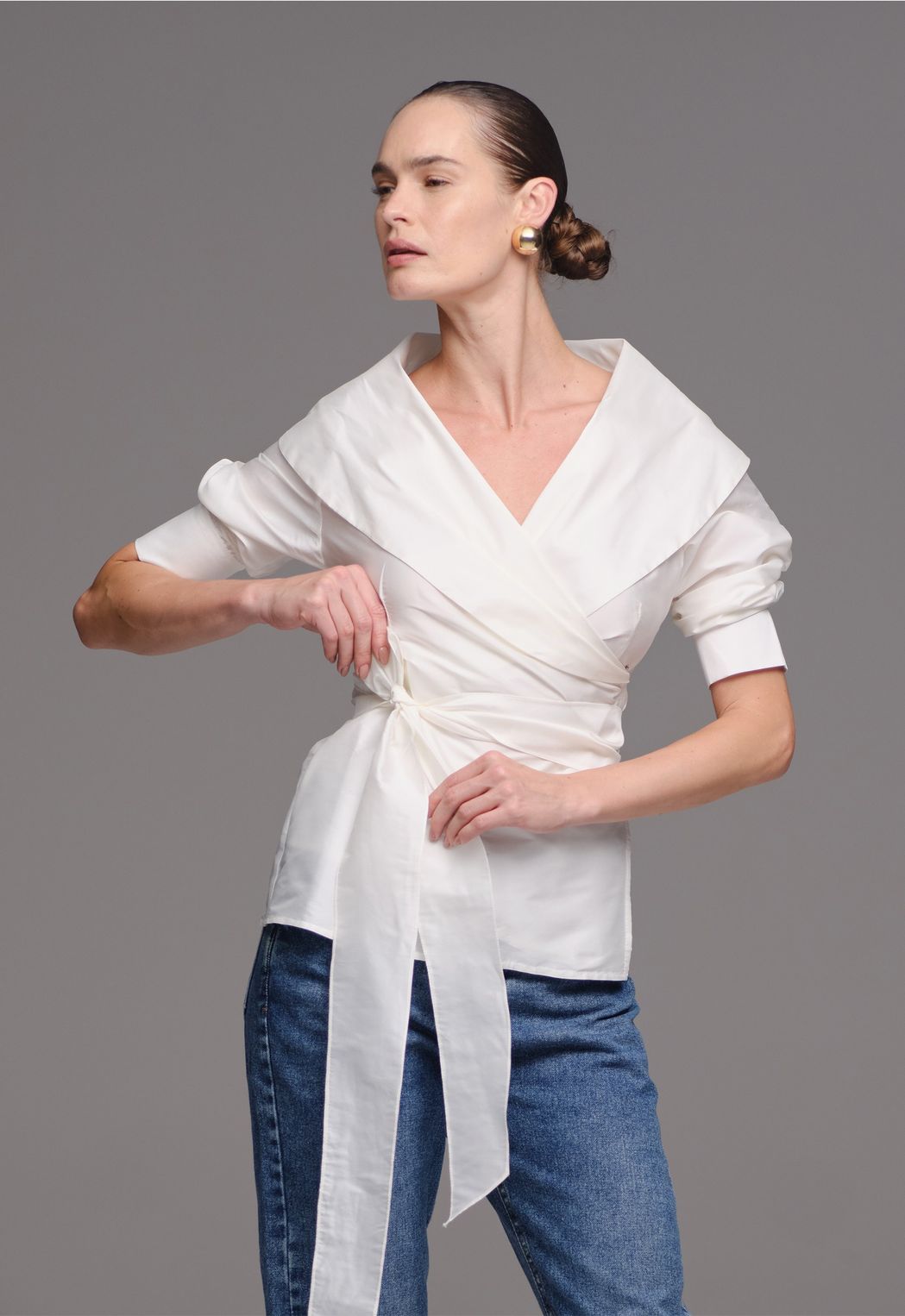 Cachecouer Tafetá Off White Linda