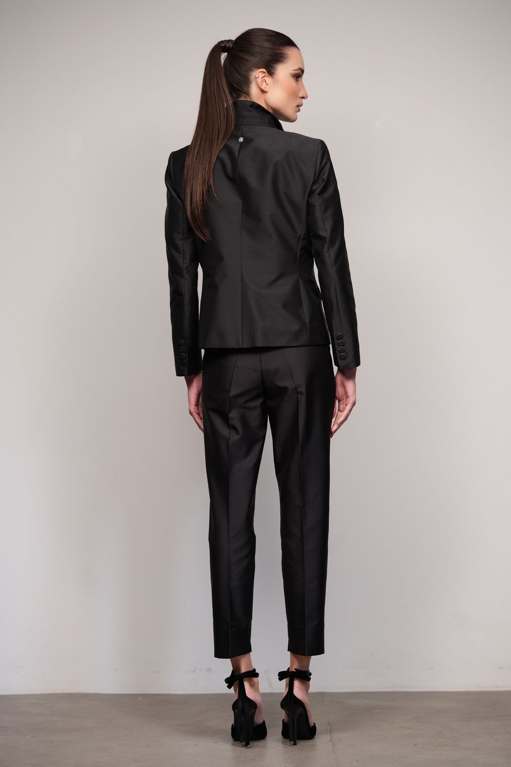 Blazer Tafetá Preto Dominique CB